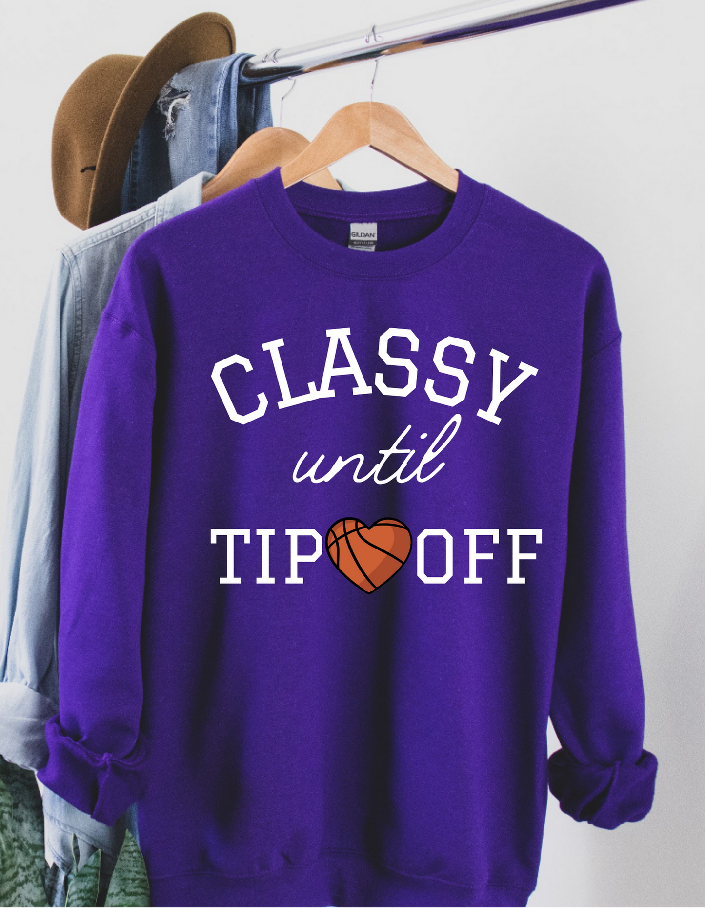 Classy Until Tip Off Crewneck