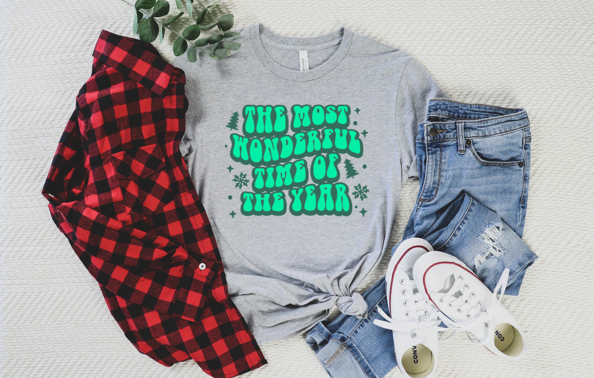 The Most Wonderful Time of the Year long sleeve Green