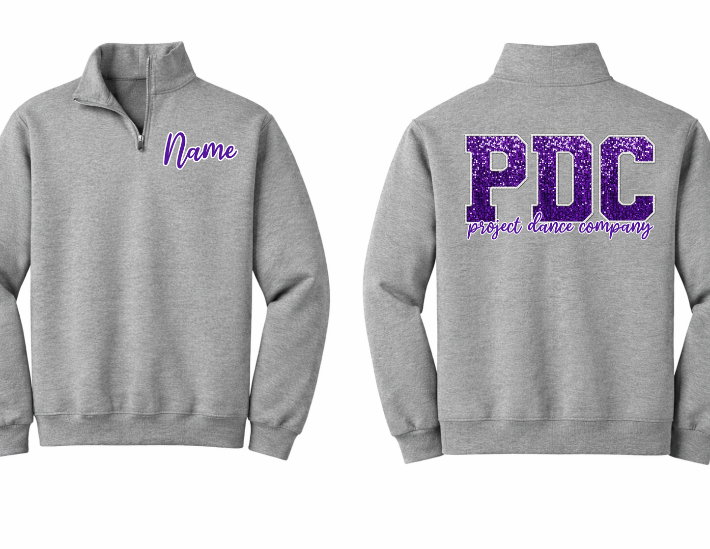 The Showstopper (Faux Sequins): Adult Quarter Zip