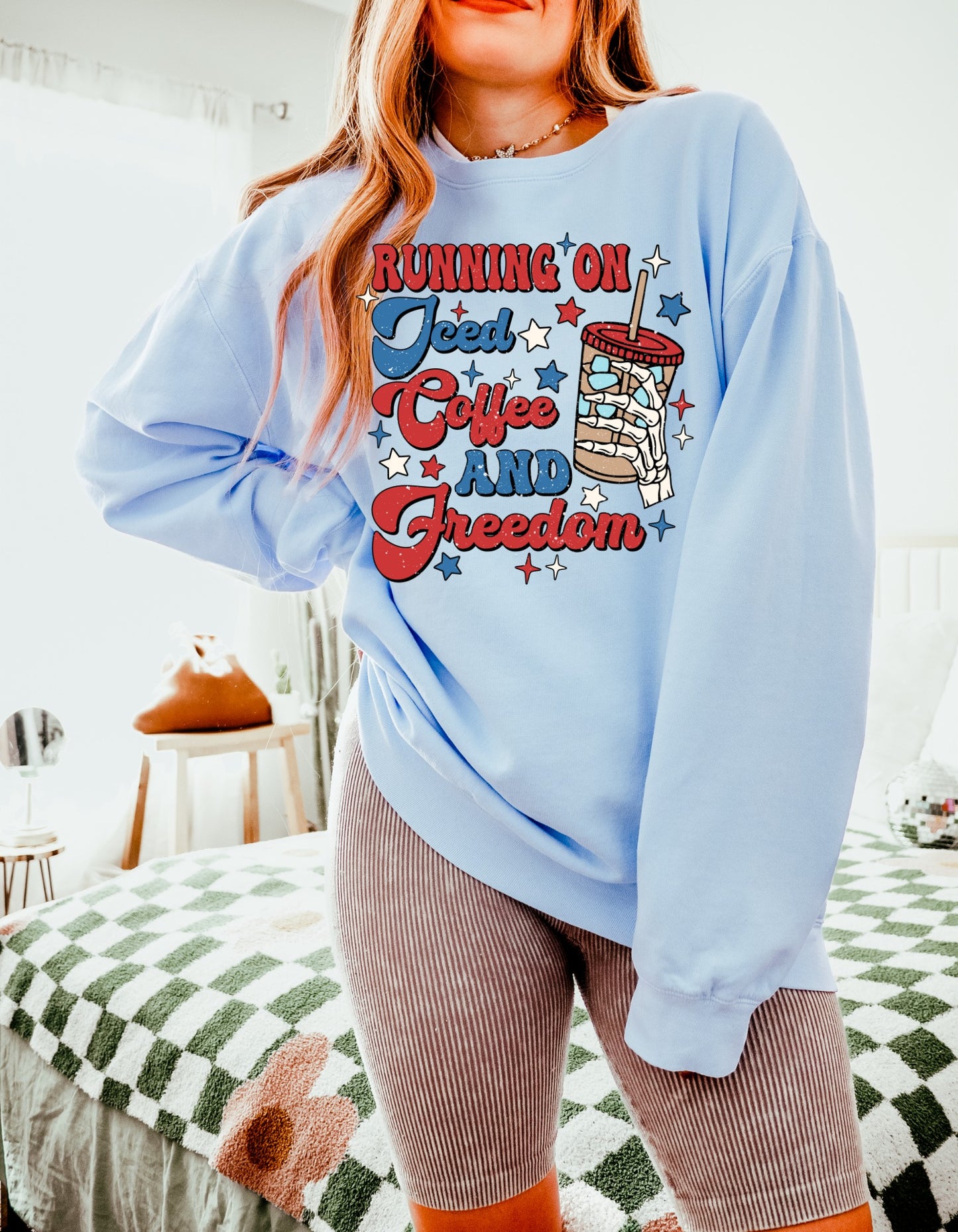 Running on Coffee and Freedom Tee