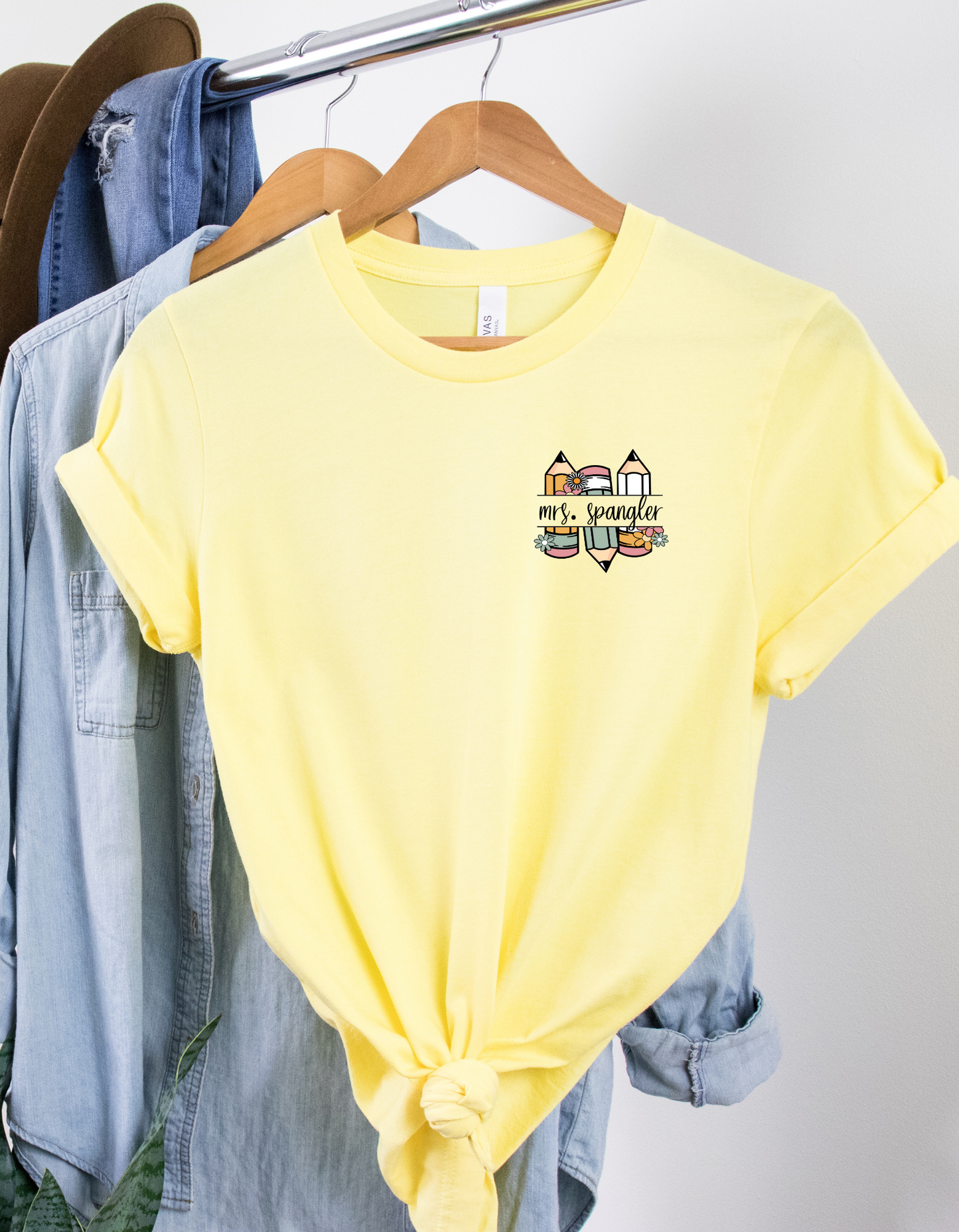 Custom Name Teacher Bella Tee