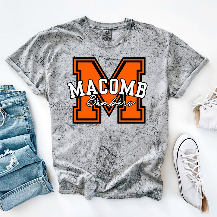 The Letterman: Macomb Bombers Comfort Colors Smoke