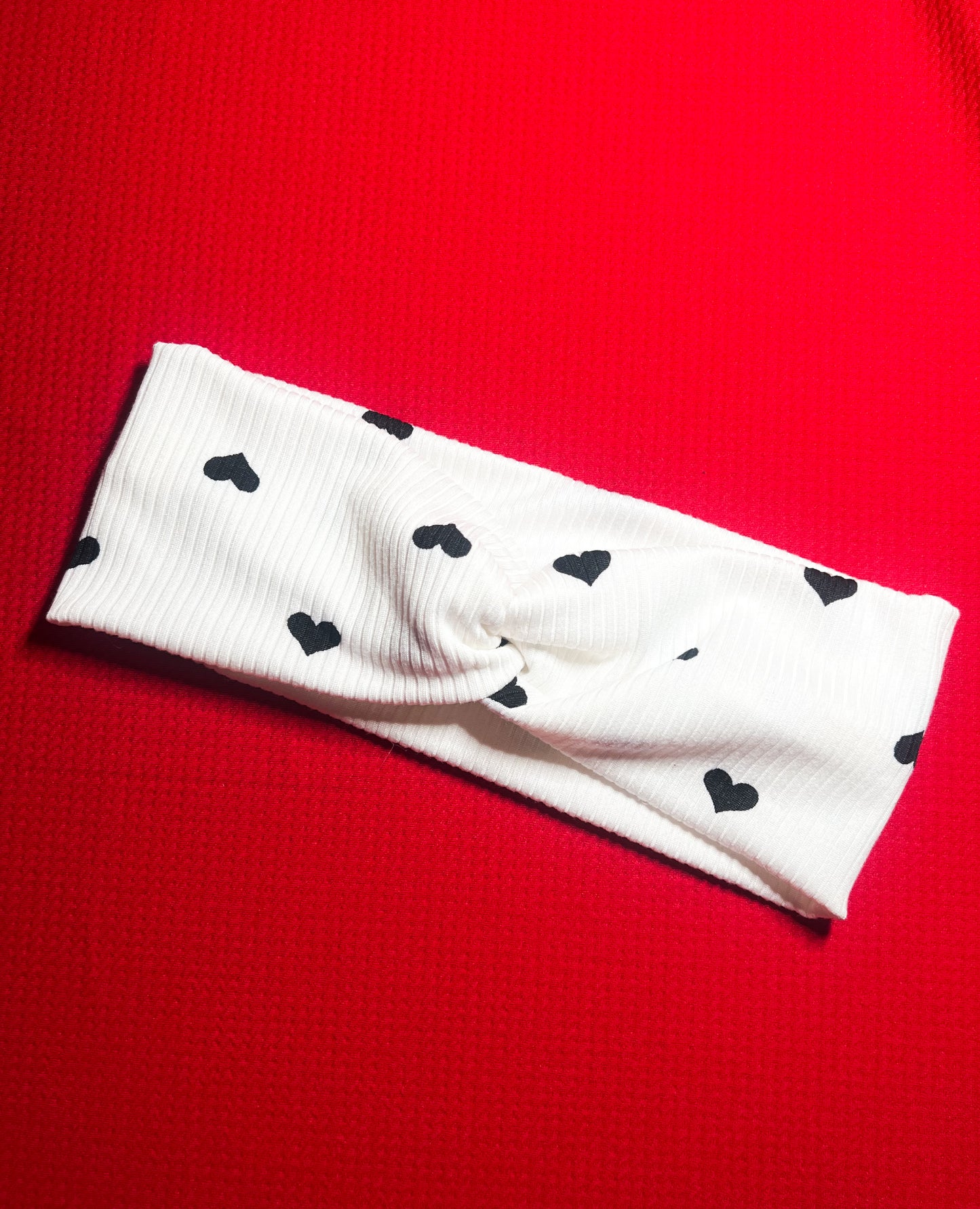 Love is black and white headband
