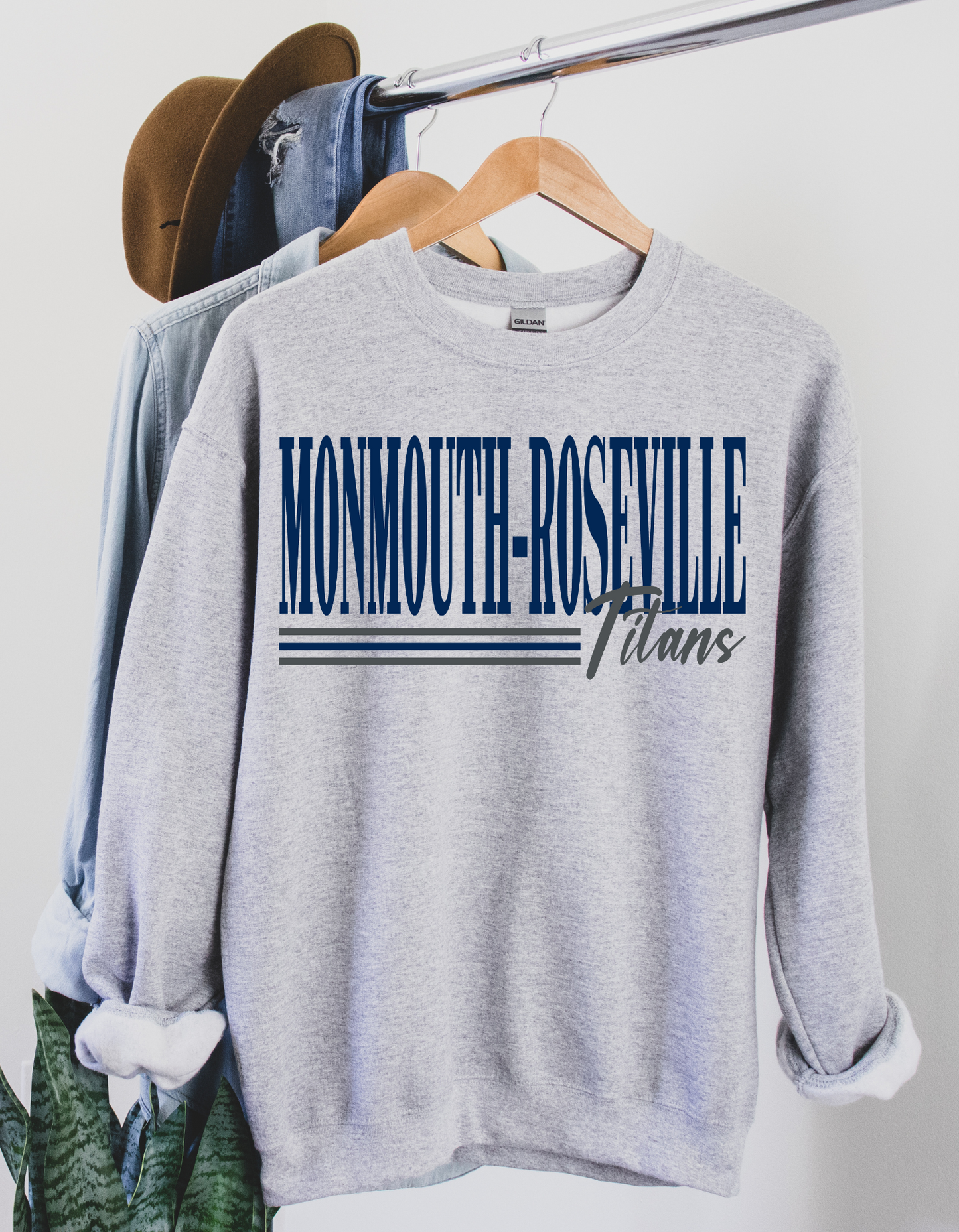 Monmouth Roseville Spirit Crewneck