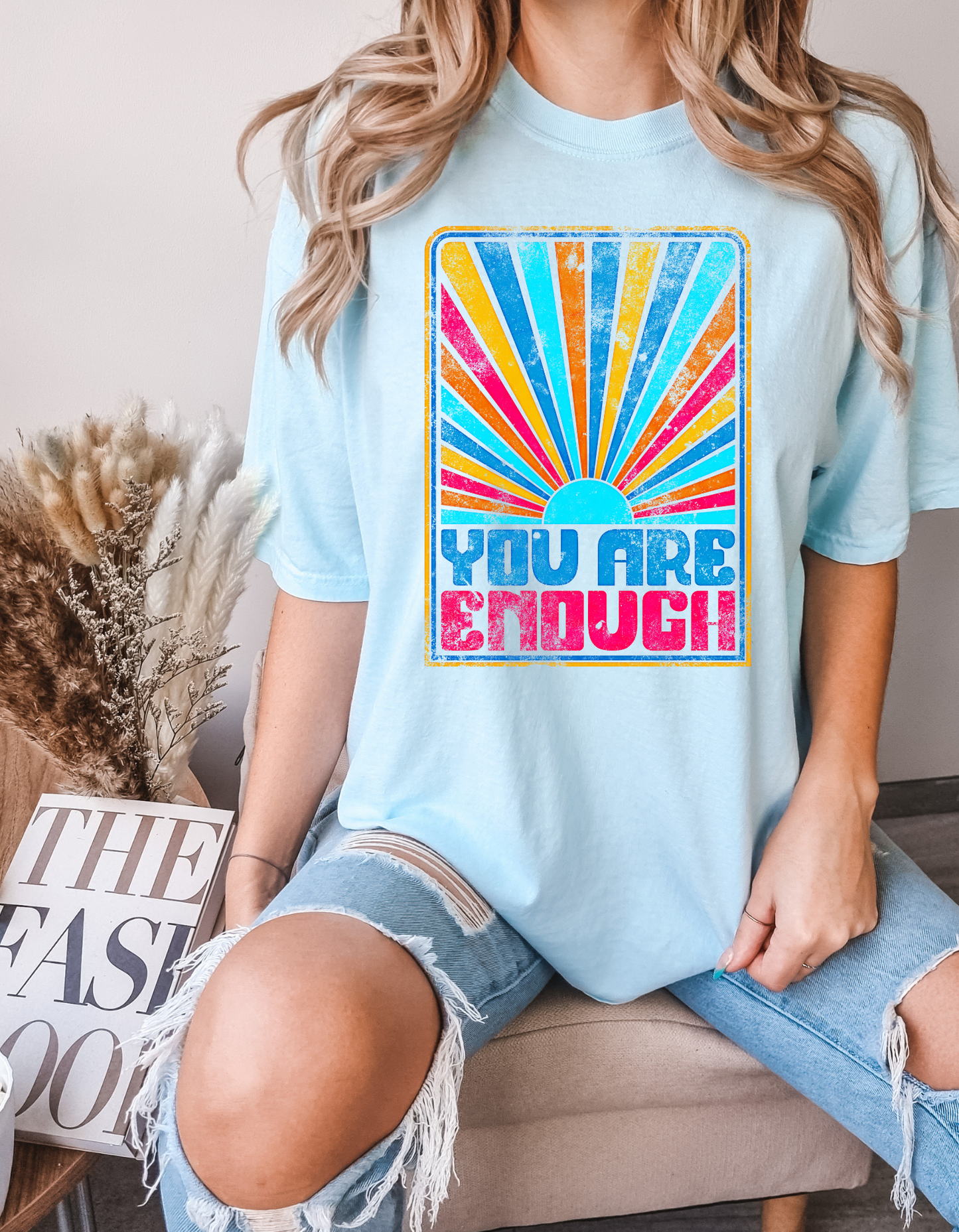 Electric Blues You Are Enough Tee