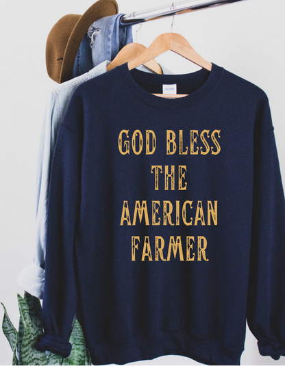 God Bless the American Farmer Crewneck