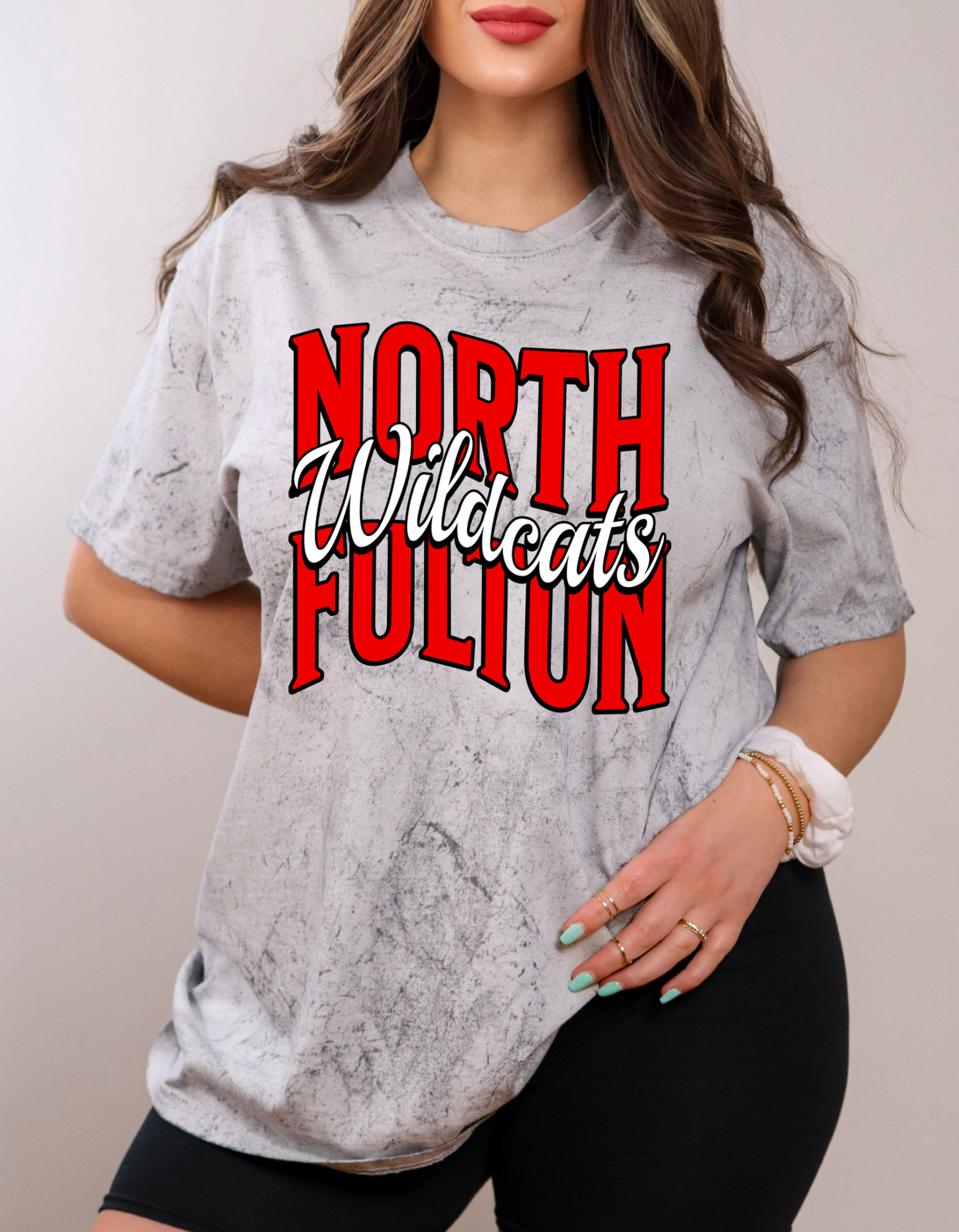 North Fulton Wavy Color Blast Tee