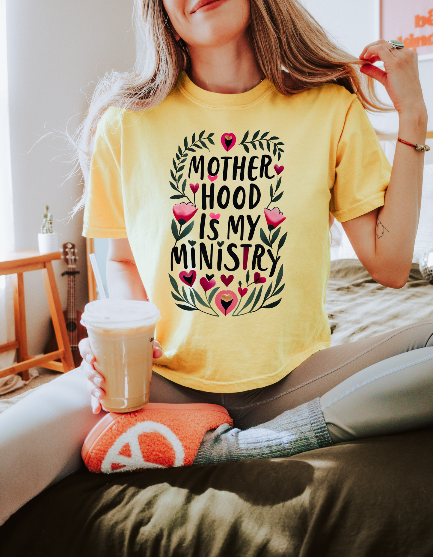 Motherhood is my Ministry Comfort Colors Tee