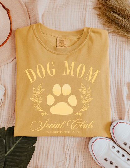 Dog Mom Social Club Comfort Colors Tee