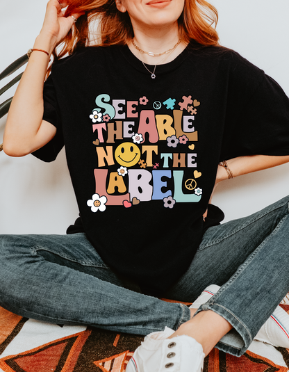 See the Able not the Label Crew and Tee