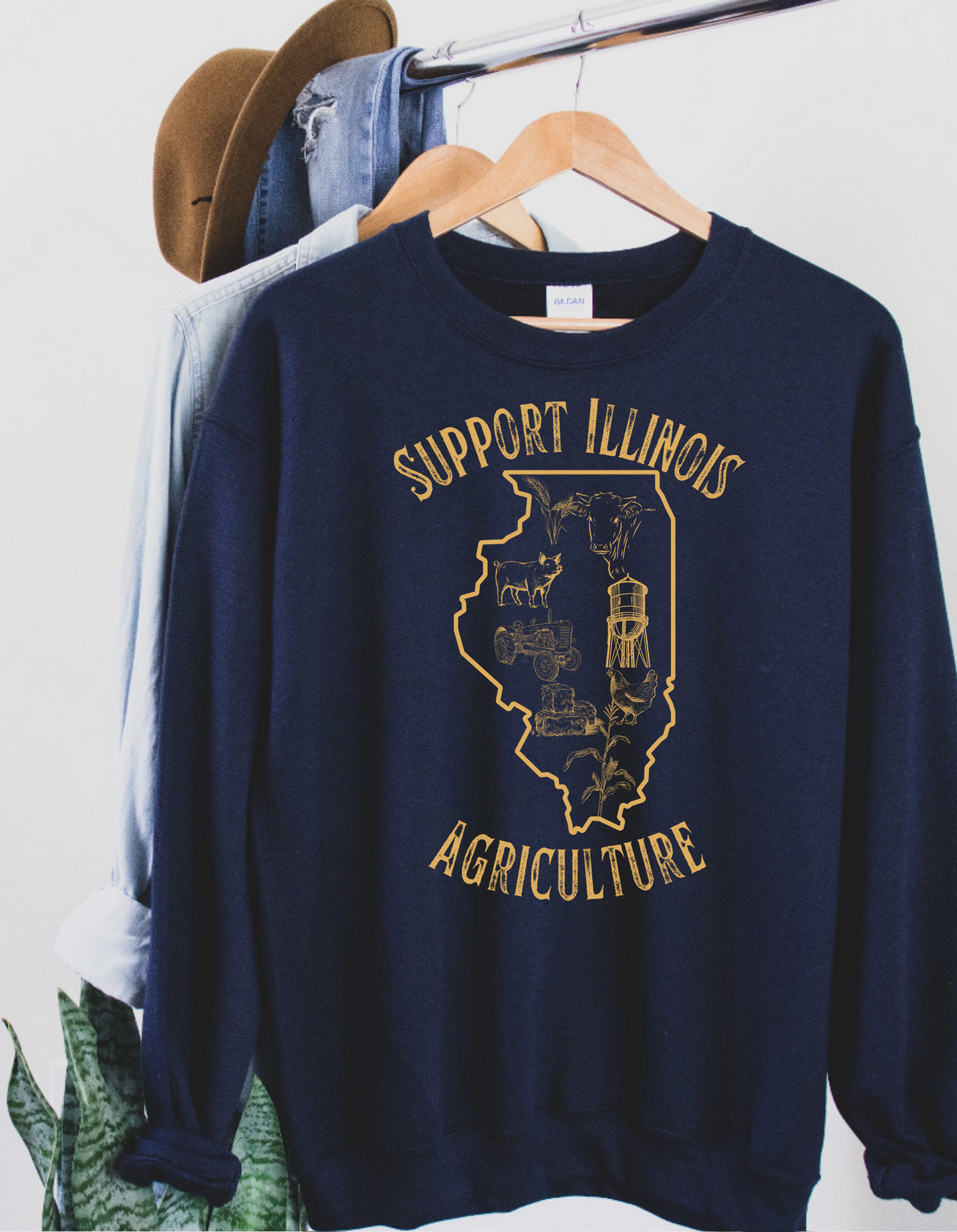 Support Illinois Agriculture Crewneck