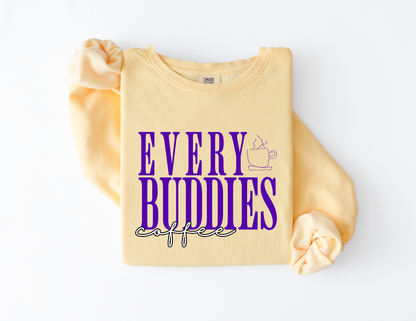 Design 2: YOUTH Short Sleeve Every Buddies Coffee Comfort Colors Preorder Link