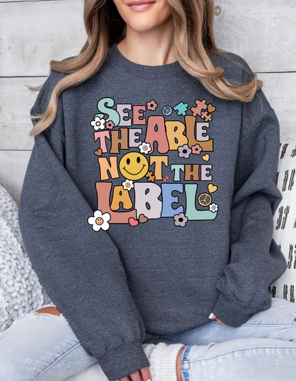 See the Able not the Label Crew and Tee