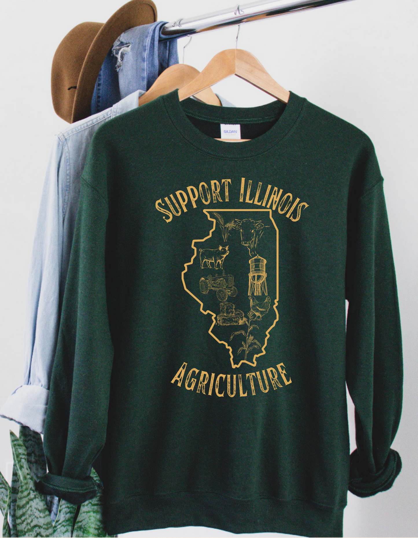 Support Illinois Agriculture Crewneck