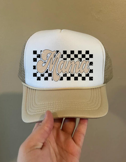 Mama Checkerboard Hat