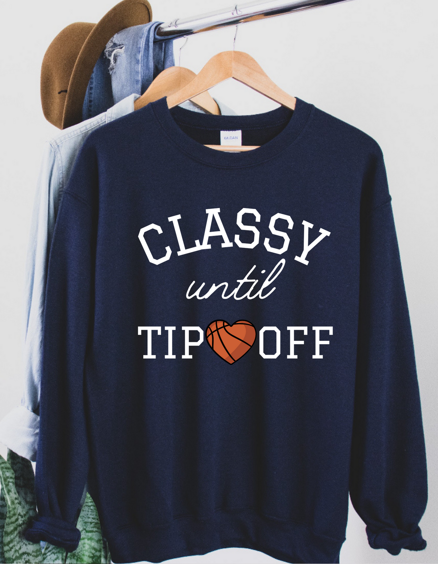 Classy Until Tip Off Crewneck