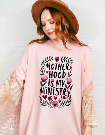 Motherhood is my Ministry Comfort Colors Tee