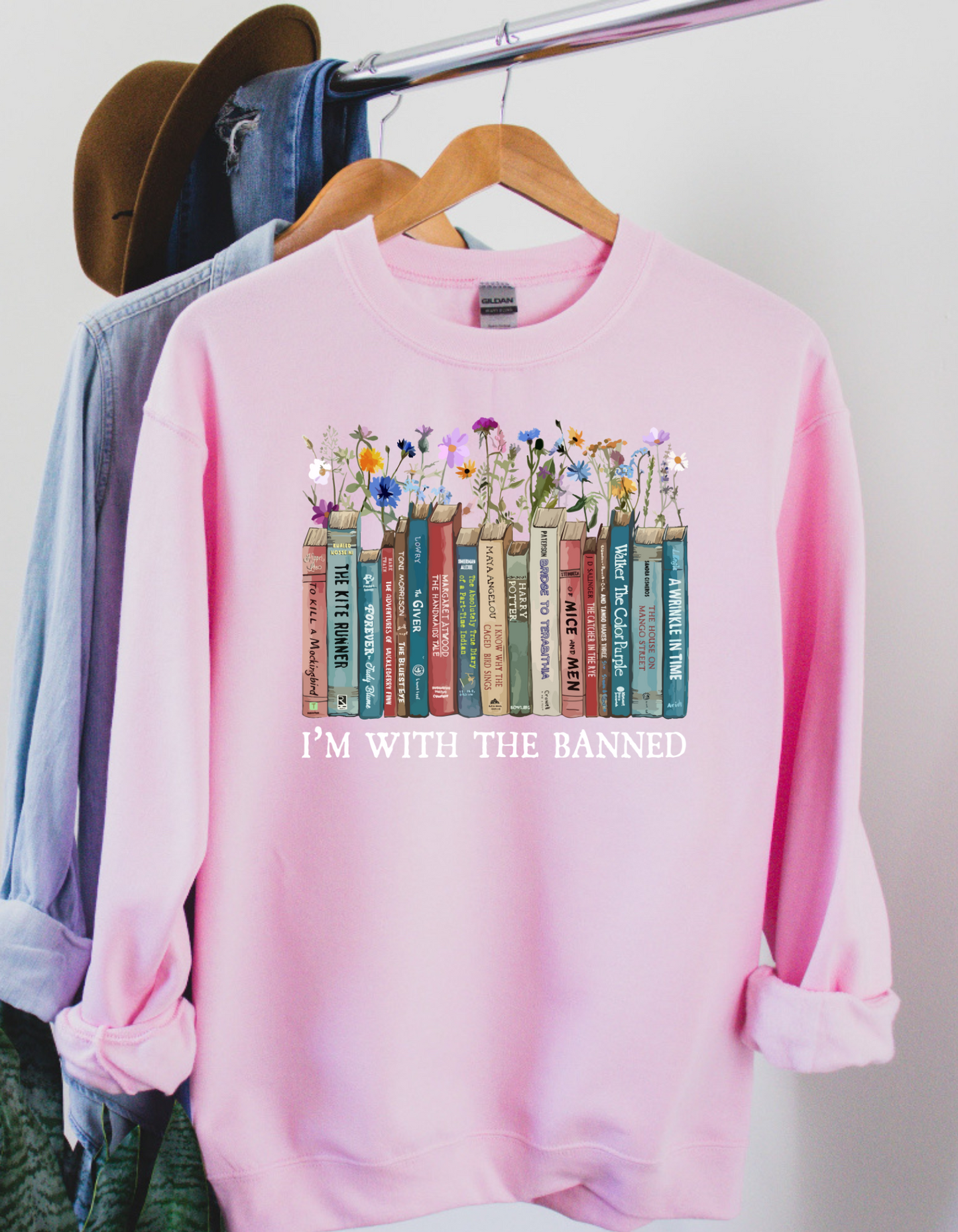 I'm With the Banned Flower Crewneck