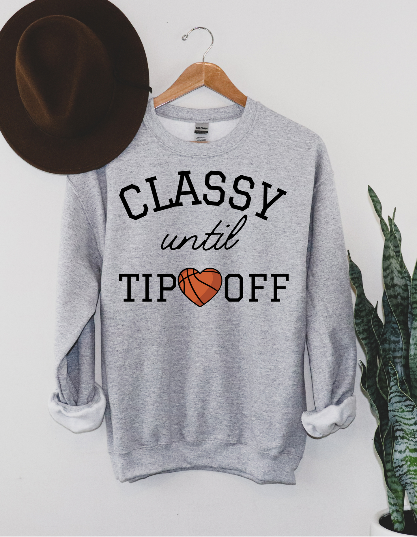 Classy Until Tip Off Crewneck