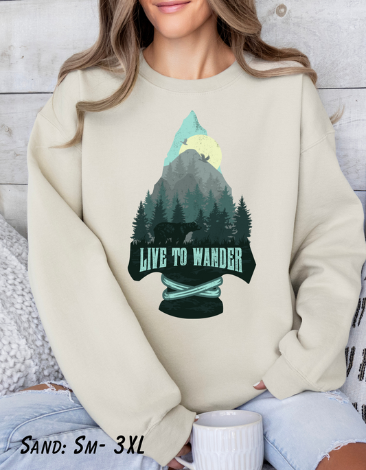 Live to Wander Crewneck