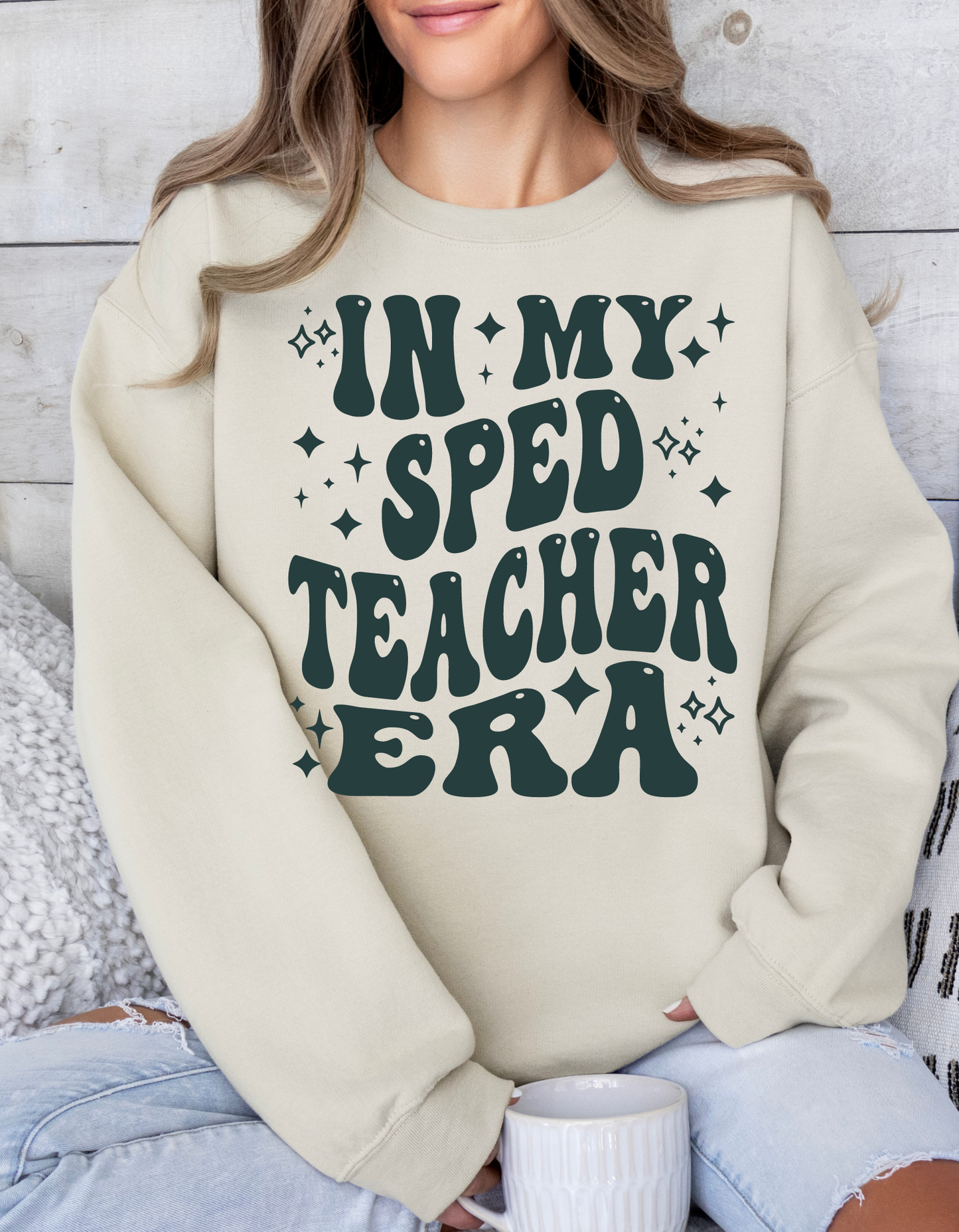 In My Sped Teacher Era Crew and Tee