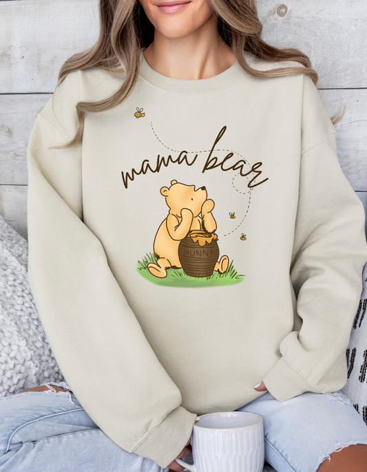 Mama Bear Pooh Bear Crewneck