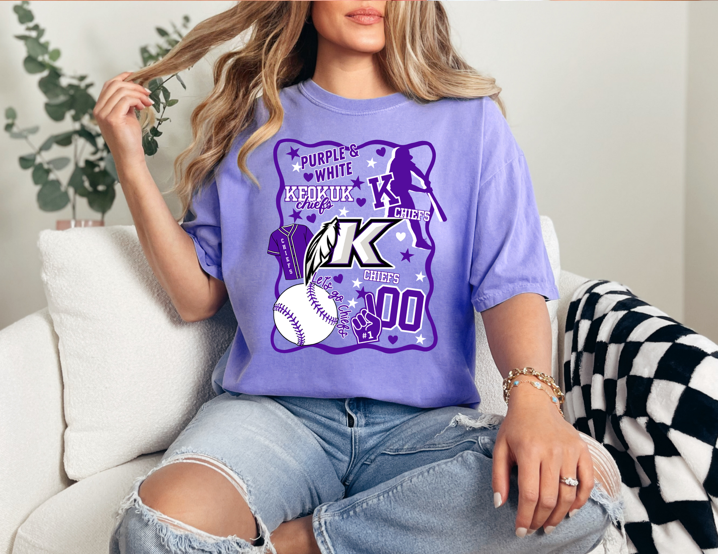 Game Day Collage Comfort Colors Tee