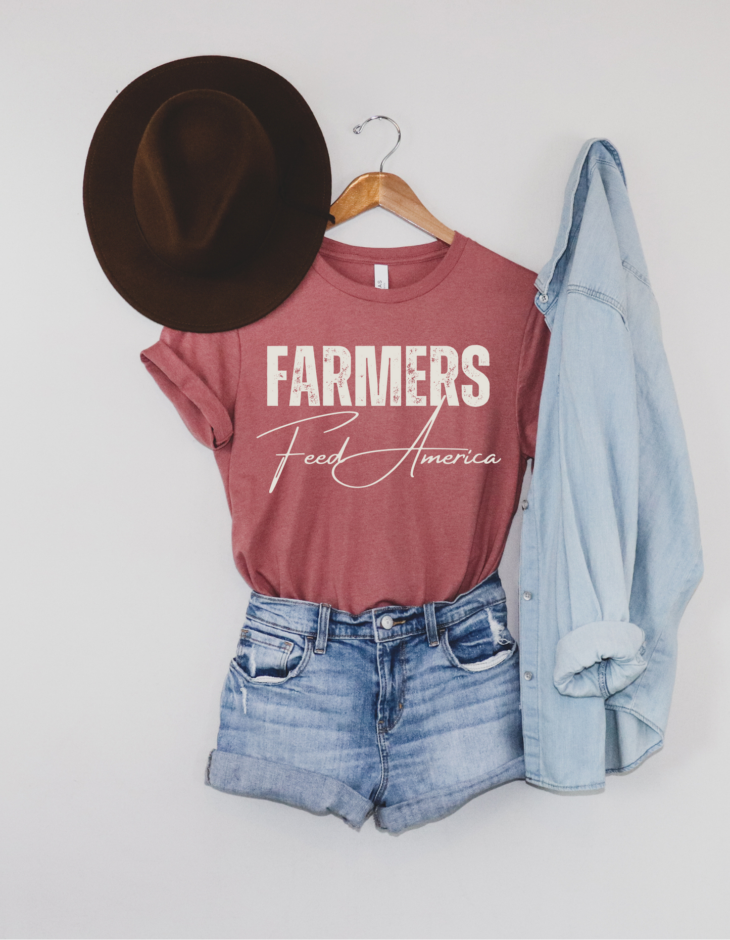 Farmers Feed America Bella Short Sleeve