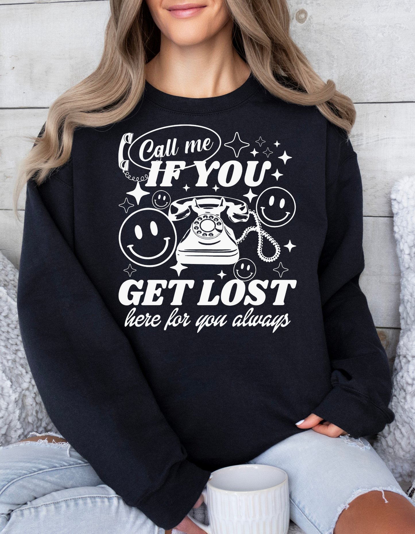 Call Me if You Get Lost Black Apparel