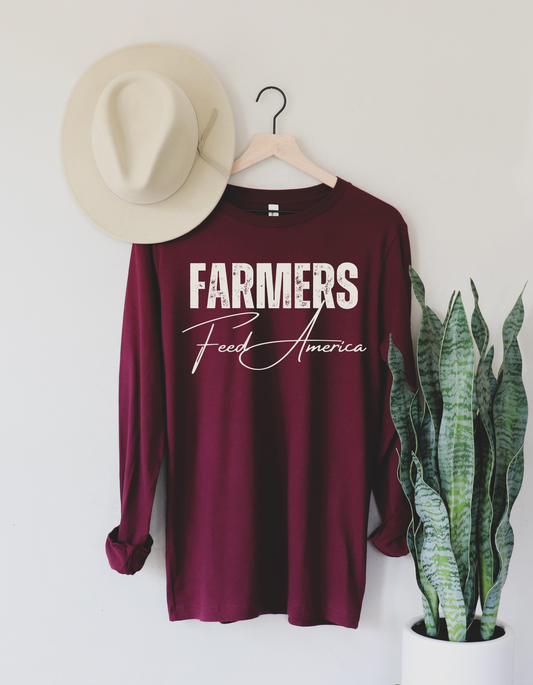 Farmers Feed America Long Sleeve