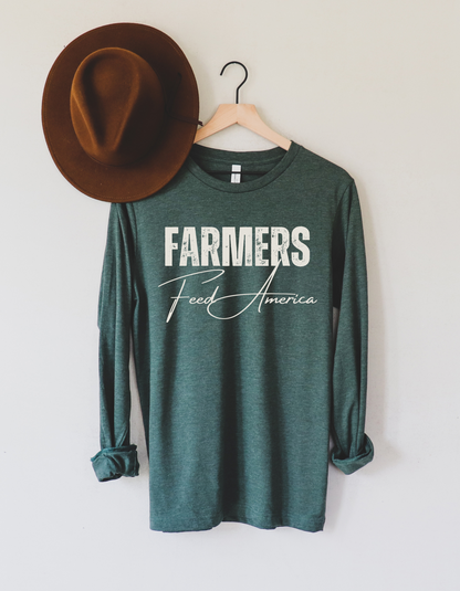 Farmers Feed America Long Sleeve