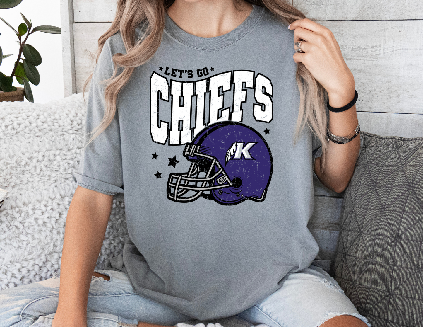 Let's Go Chiefs Comfort Colors Tees