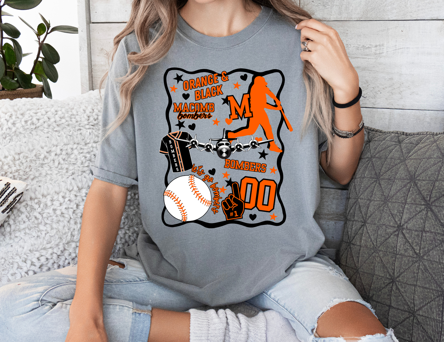 Game Day Collage Comfort Colors Tee