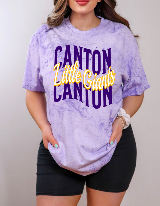 Canton Little Giants Wavy Color Blast Tee