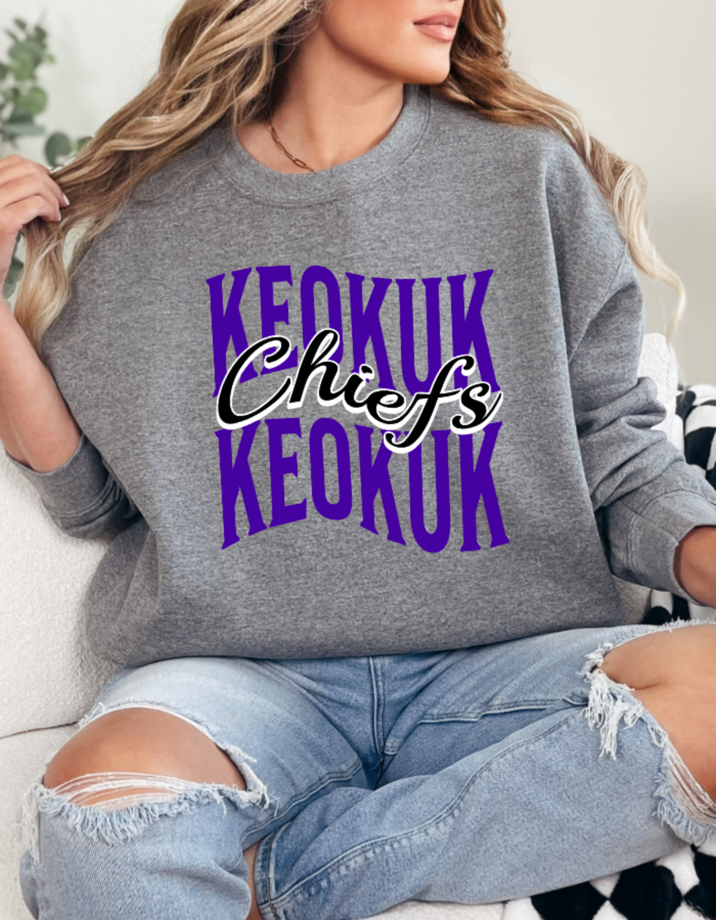 Keokuk Wavy Crew and Tee