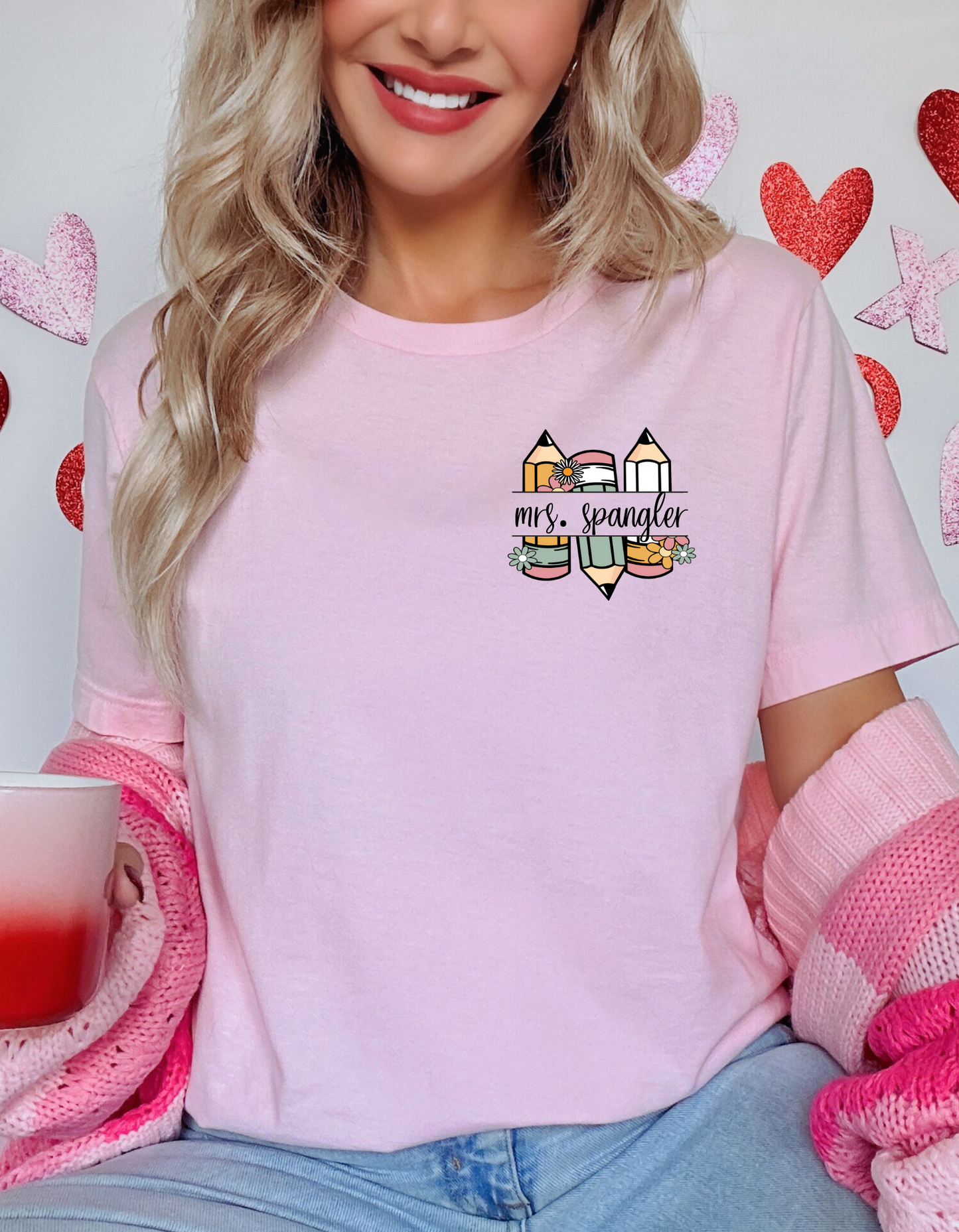 Custom Name Teacher Bella Tee