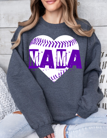 Baseball Mama Crew and Tee