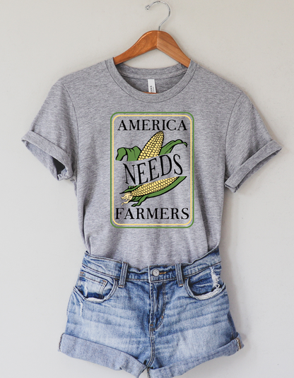 America Needs Farmers Corn Tee and Crewneck