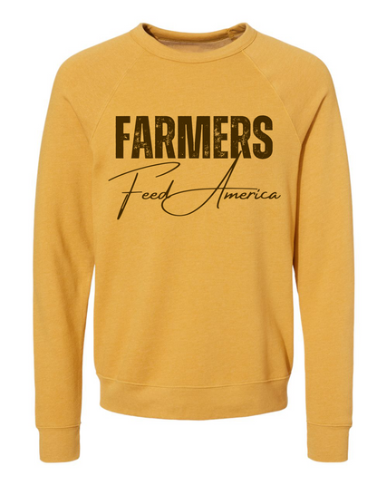 Bella Canvas Crewneck Farmers Feed America