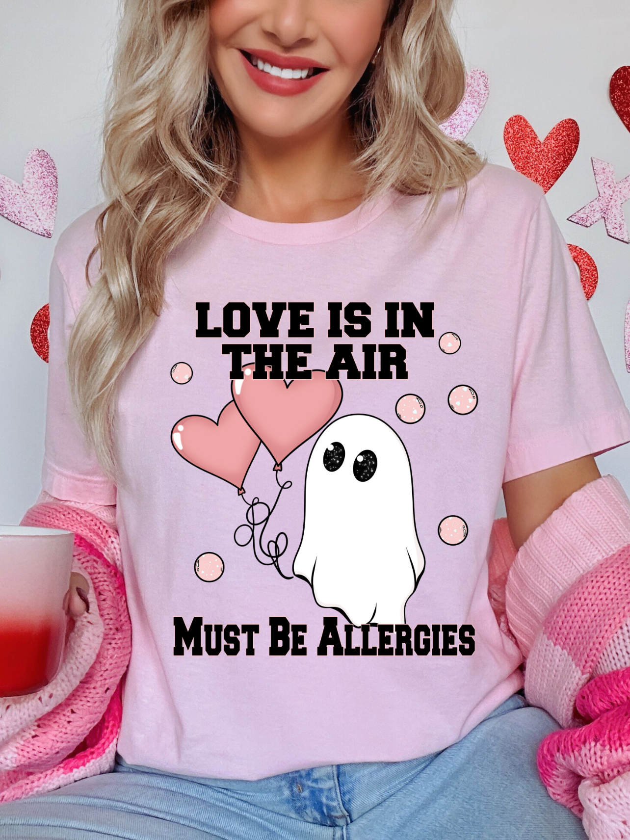 Love is in the Air Must Be Allergies Tee