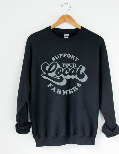 Support Your Local Farmers Crewneck