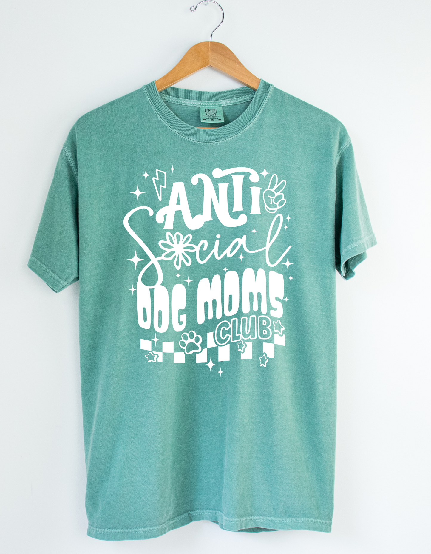 Anti Social Dog Mom Comfort Colors Tee