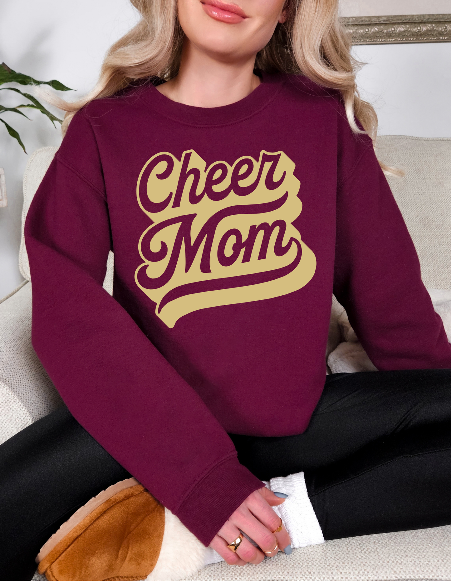 Cheer Mom Crewneck and Tee