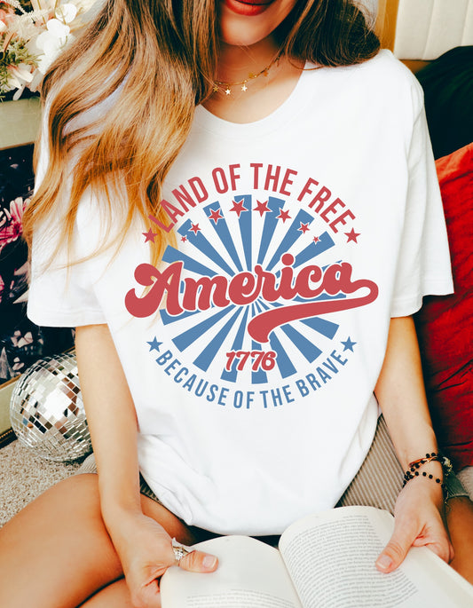 America Land of the Free Tee