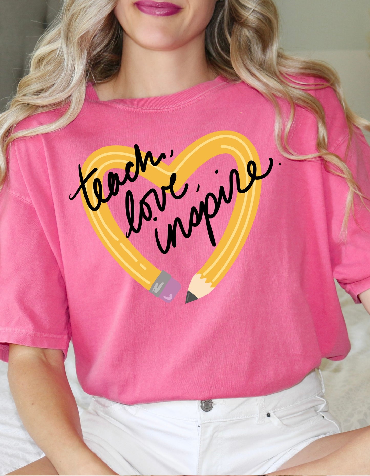 Teach Love Inspire Comfort Colors Tee