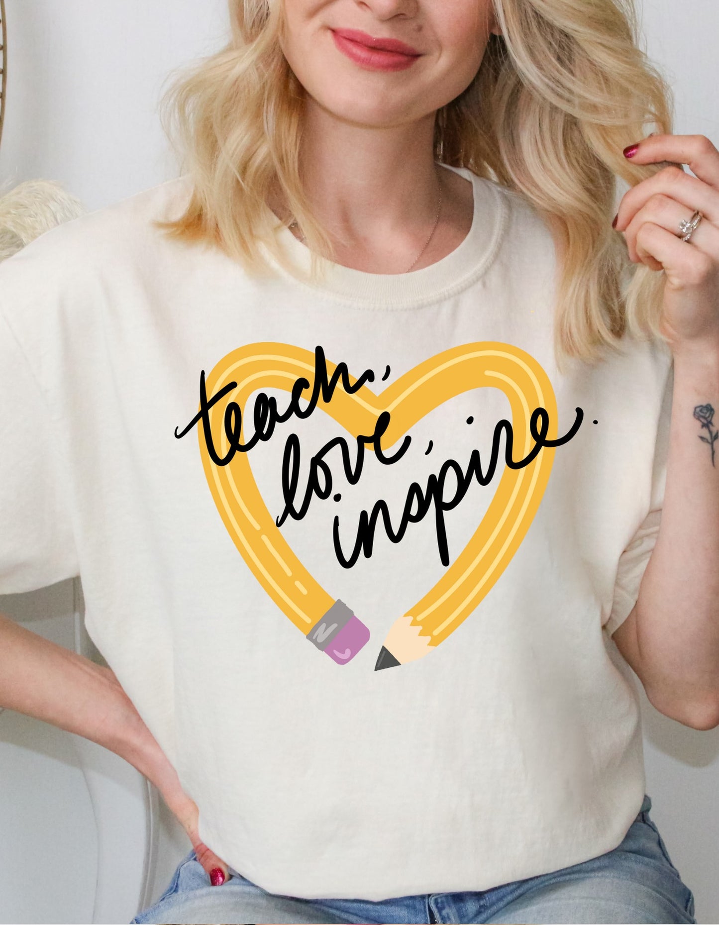 Teach Love Inspire Comfort Colors Tee