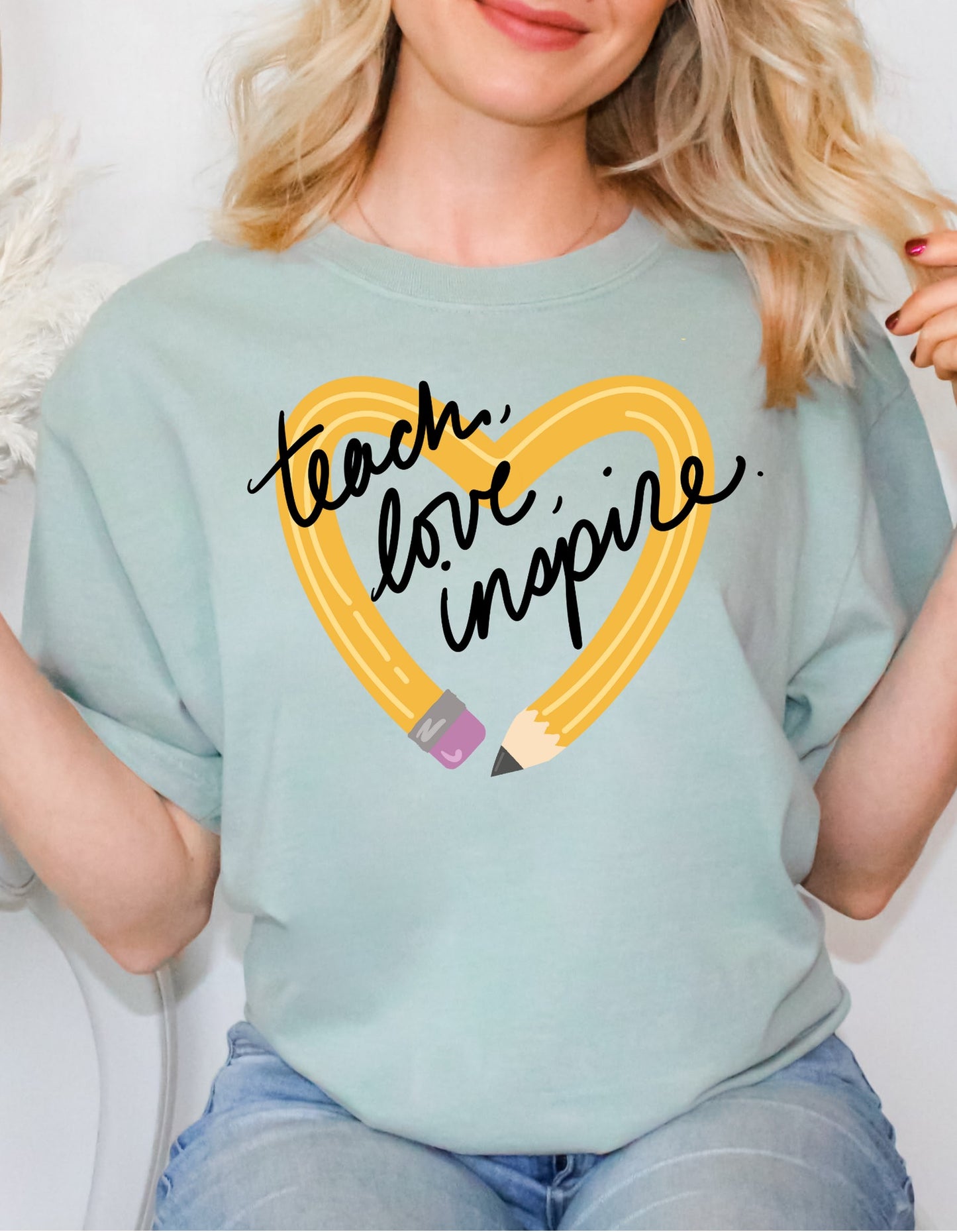 Teach Love Inspire Comfort Colors Tee