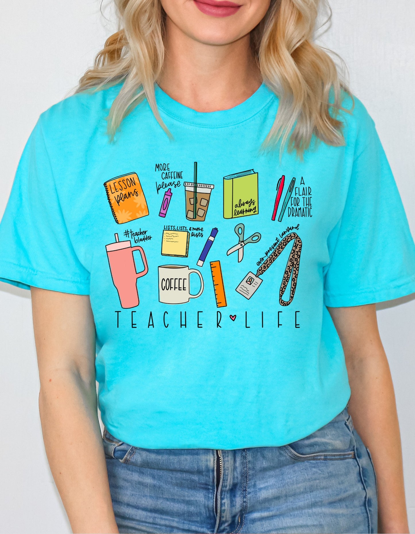 Teacher Life Comfort Colors Tee