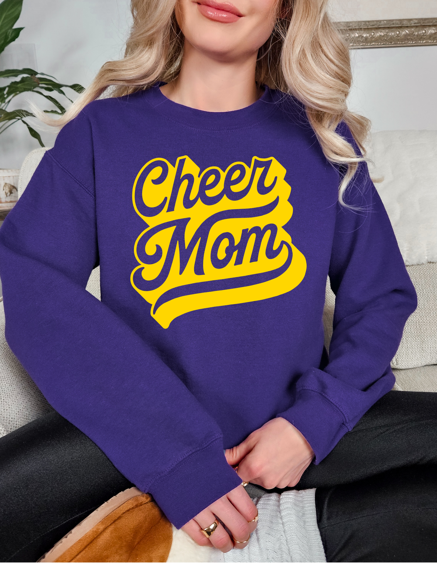 Cheer Mom Crewneck and Tee