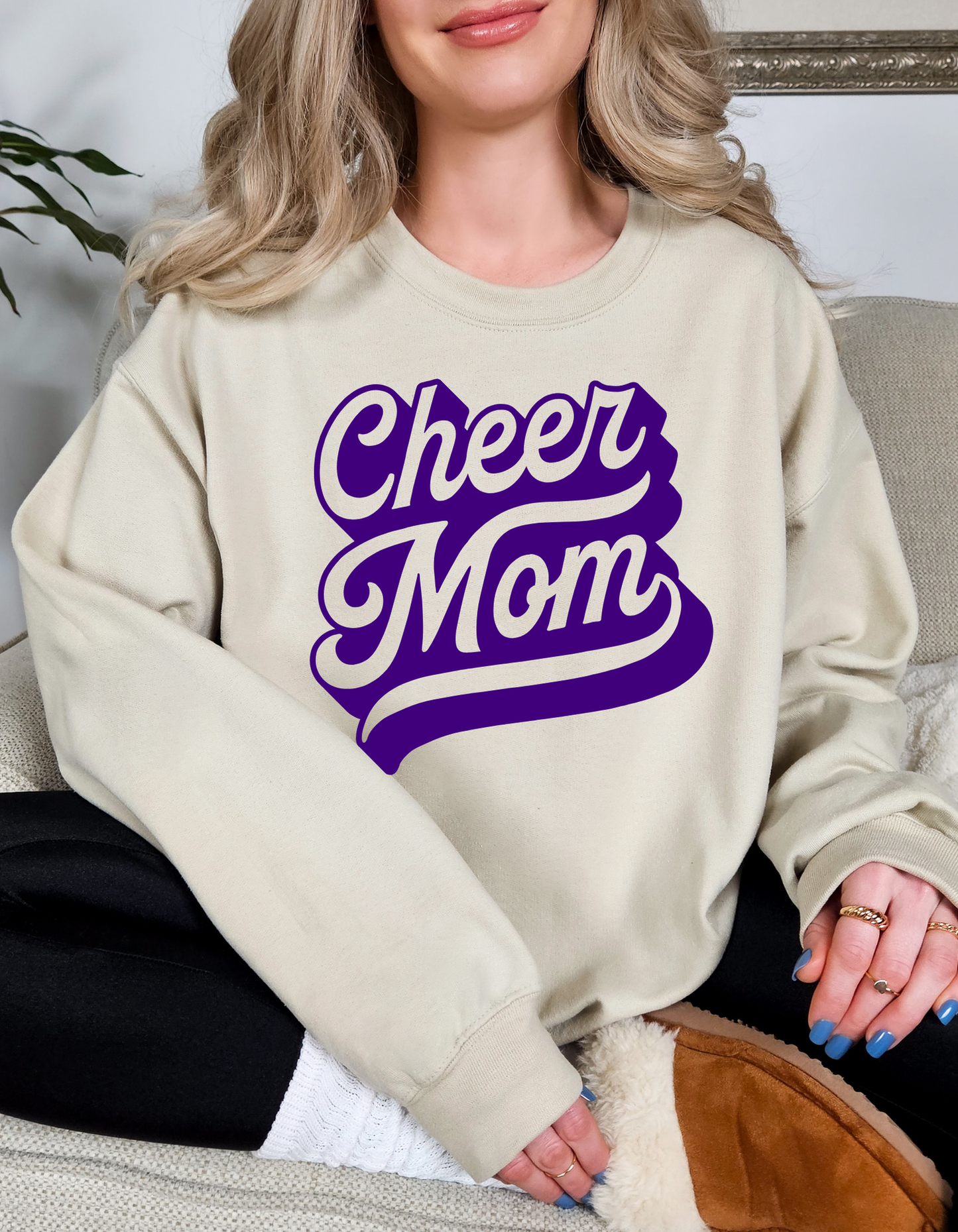 Cheer Mom Crewneck and Tee